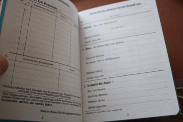 Preview: Reprint pay book of the Luftwaffe unused